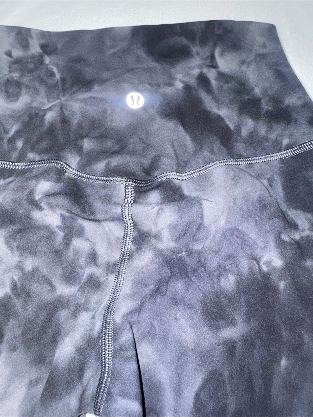 Lululemon Fast and Free High-Rise Tight Size 2 Gray Tie Dye Full Length 28" - Picture 8 of 8